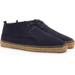 Chukka boots en Velours de Cuir Bruno marine