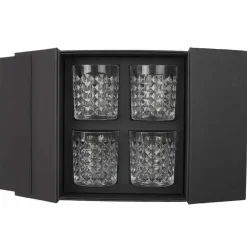 Coffret 4 verres à Whisky transparent