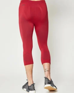 Collant technique 3/4 Evolution Warm Seamless rouge