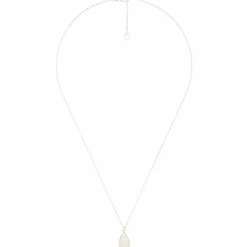 Collier Lora Quartz rose en laiton argenté