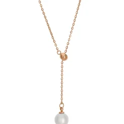 Collier Raindrop rose doré