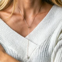 Collier Raindrop rose doré