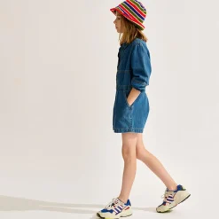 Combinaison en jean Piloot bleue