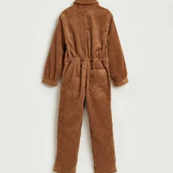 Combinaison en Velours côtelé Pilote marron