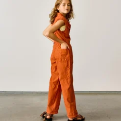 Combinaison Parole en Coton mélangé sans manches orange rouille