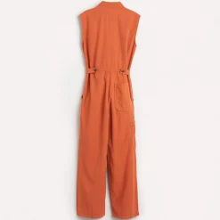 Combinaison Parole en Coton mélangé sans manches orange rouille