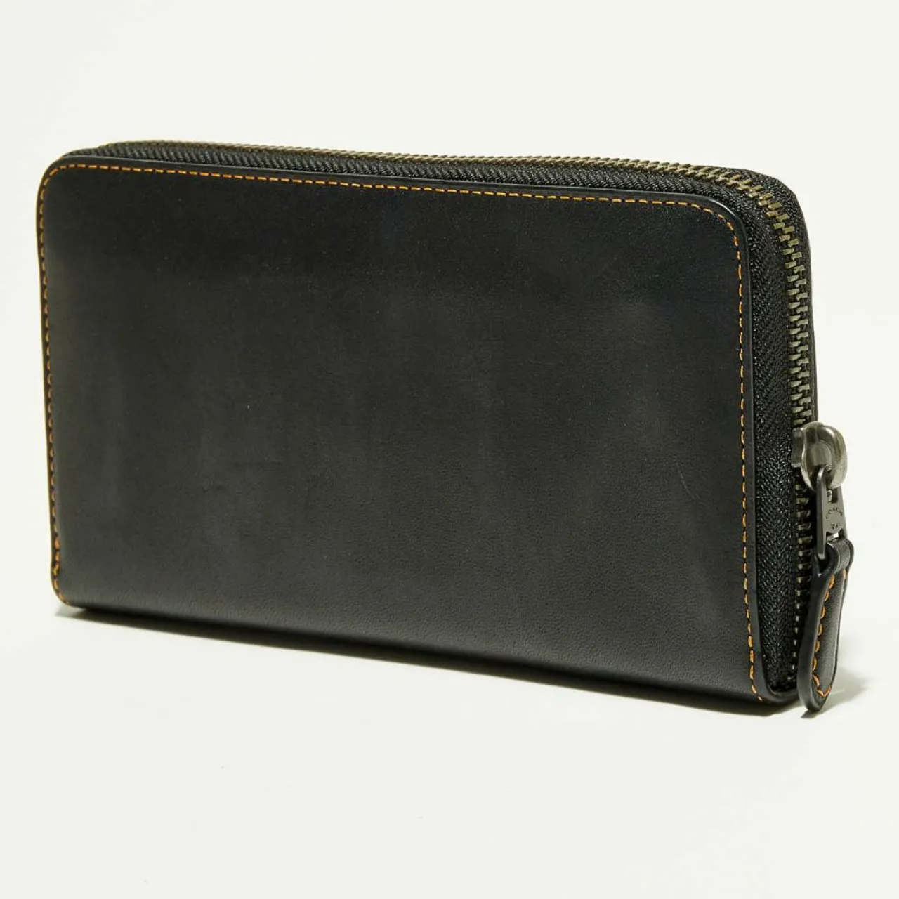 Compagnon en Cuir Accordion sequins noir - 9.9x18.9 cm