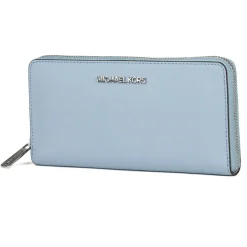 Compagnon en Cuir Jet Set Travel bleu - 10x20.5x2.5 cm