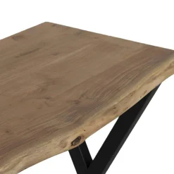 Console acacia bunting marron - 135x45x75 cm