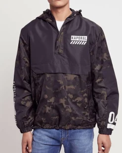 Coupe-vent Gast camo print noir/kaki