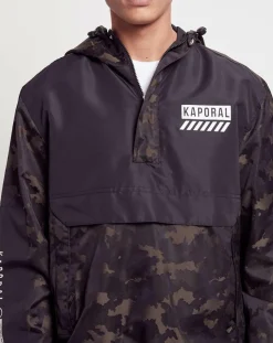 Coupe-vent Gast camo print noir/kaki