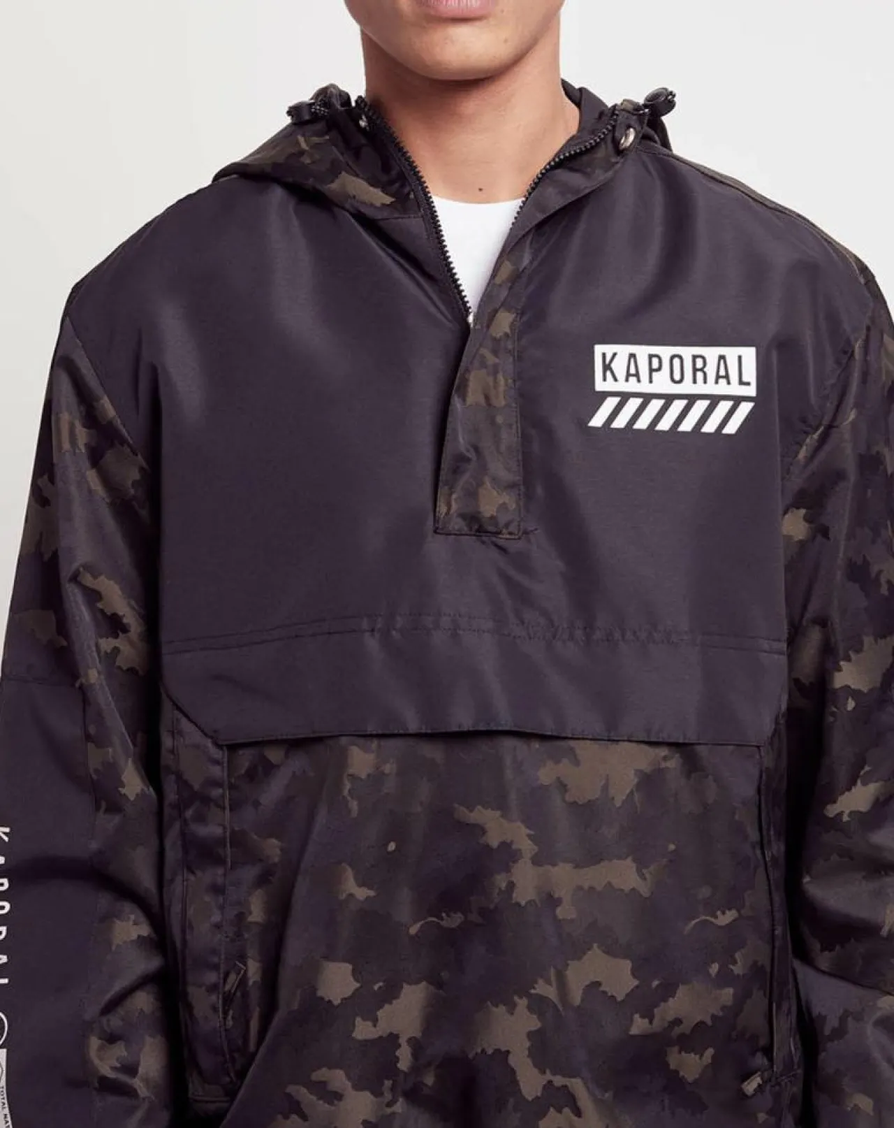 Coupe-vent Gast camo print noir/kaki