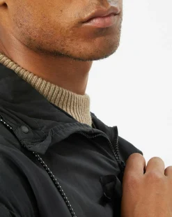 Coupe-vent imperméable à capuche noir