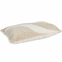 Coussin bouclette beige - 50x30 cm