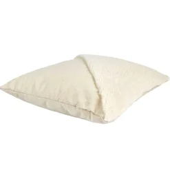 Coussin bouclette beige - 40x40 cm