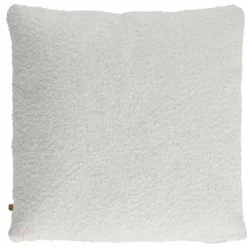 Coussin déhoussable bouclette crème - 40x10x40 cm