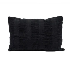 Coussin en crochet fait main noir 40x60cm