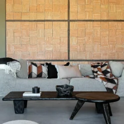 Coussin en laine noir 40x60cm