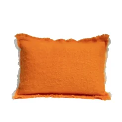Coussin en laine orange 40x60cm