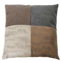 Coussin Patchwork déhoussable multicolore - 40x40 cm