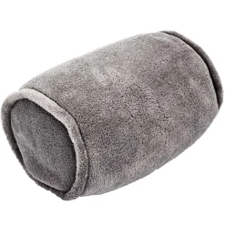 Coussin rond de massage vibrant gris - 25x14x14 cm