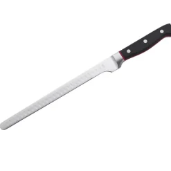 Couteau à saumon ou à jambon Hiro noir/rouge - 38.5 cm