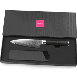 Couteau chef Damas noir - 27 cm