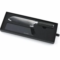 Couteau santoku Damarus noir - 29.5 cm