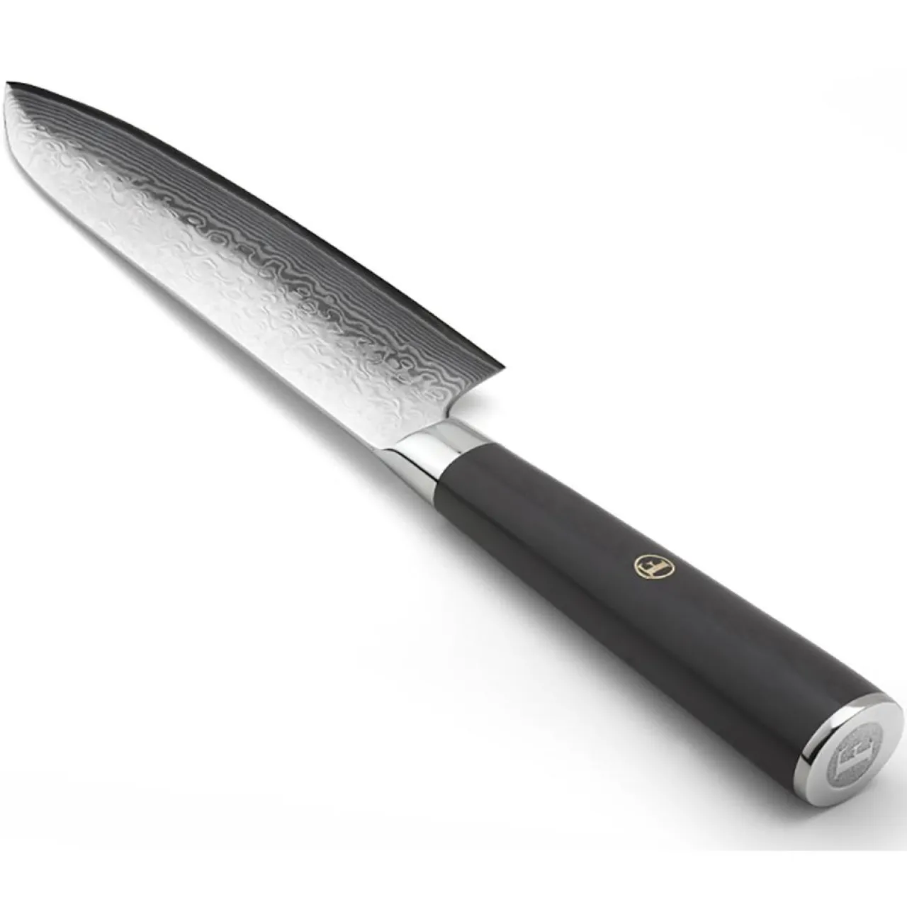 Couteau santoku Damas noir - 29.5 cm