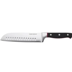 Couteau santoku Hiro noir/rouge - 32 cm