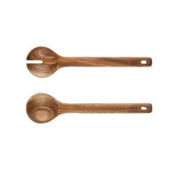 Couverts à salade en bois d'acacia OLLE marron