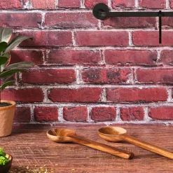 Couverts à salade en bois d'acacia OLLE marron