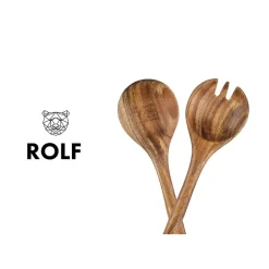 Couverts à salade en bois d'acacia ROLF marron