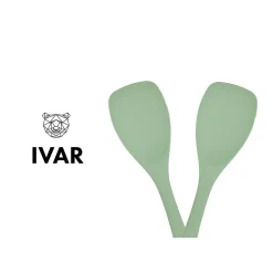 Couverts à salade en silicone IVAR vert pâle