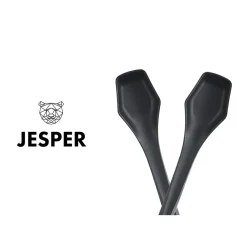 Couverts à salade en thermoplastique JESPER noir