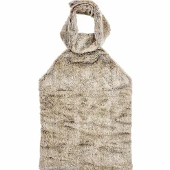 Couverture pour dos avec billes en céramique micro ondable marron - 37x28 cm