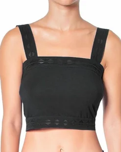 Crop top Jeanne noir
