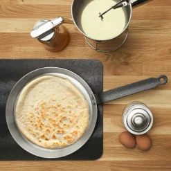 Crêpière induction argentée - 42.5x2x26 cm