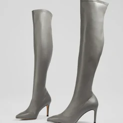 Cuissardes Blake grises - Talon 8,5 cm