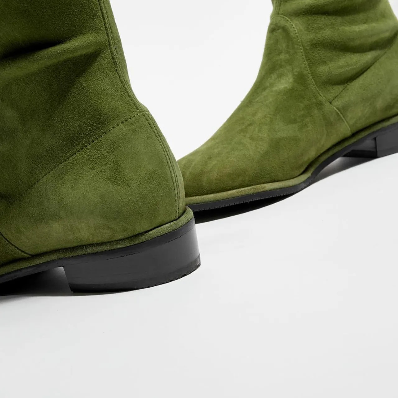 Cuissardes en Velours de Cuir Lowland vertes