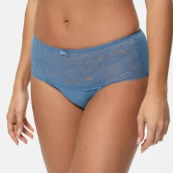 Culotte Coeur Croisé Feminin Dentelle bleue