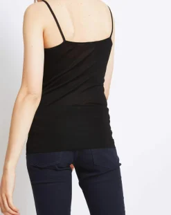 Débardeur 100% Coton Fil d'Ecosse noir