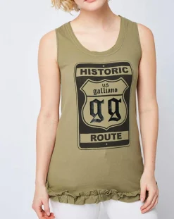 Débardeur à motif kaki/noir