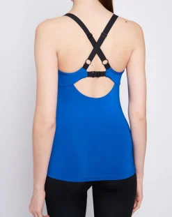Débardeur avec brassière intégrée Jackie bleu