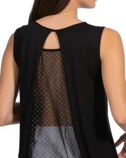 Débardeur bretelles larges noir