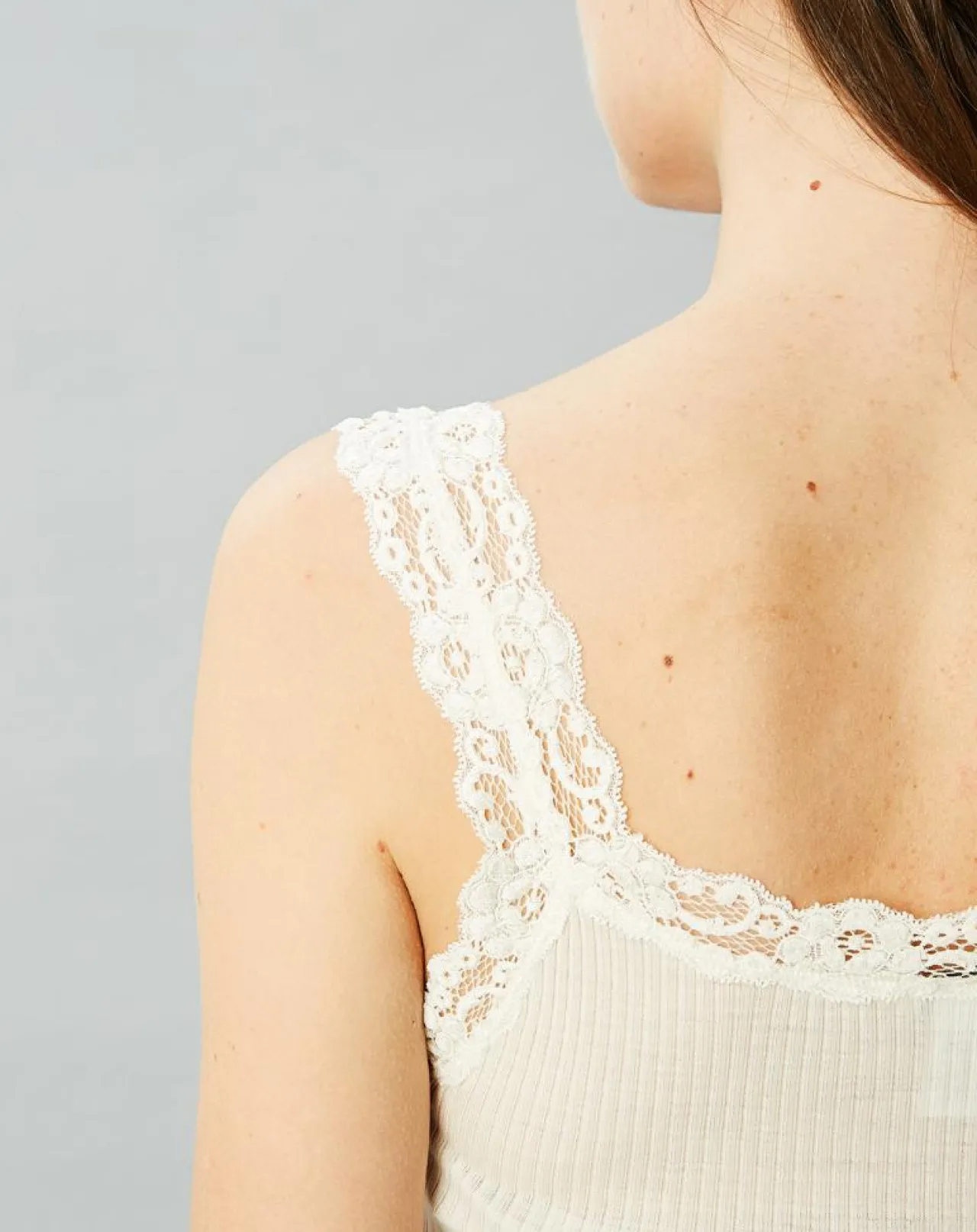 Débardeur Catherine en Laine & Soie ivoire