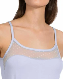 Débardeur fines bretelles violet