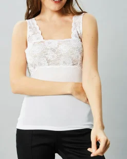 Débardeur Valérie en Micromodal blanc