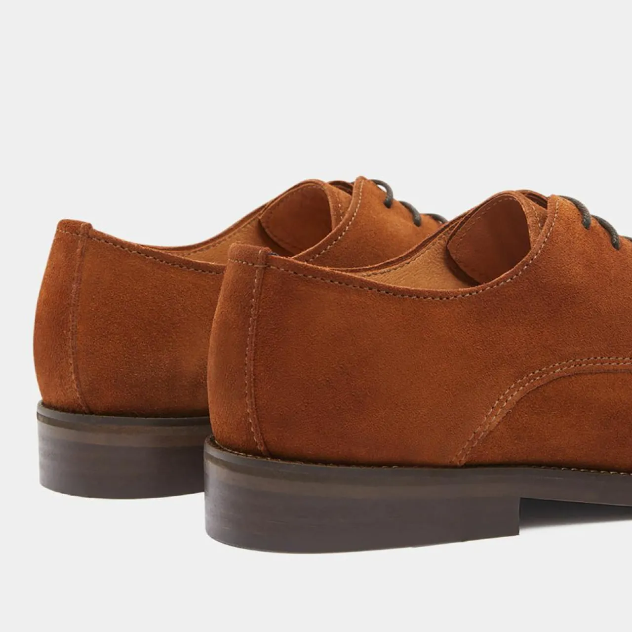 Derbies en Cuir camel