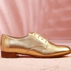Derbies en Cuir Epsilon dorées
